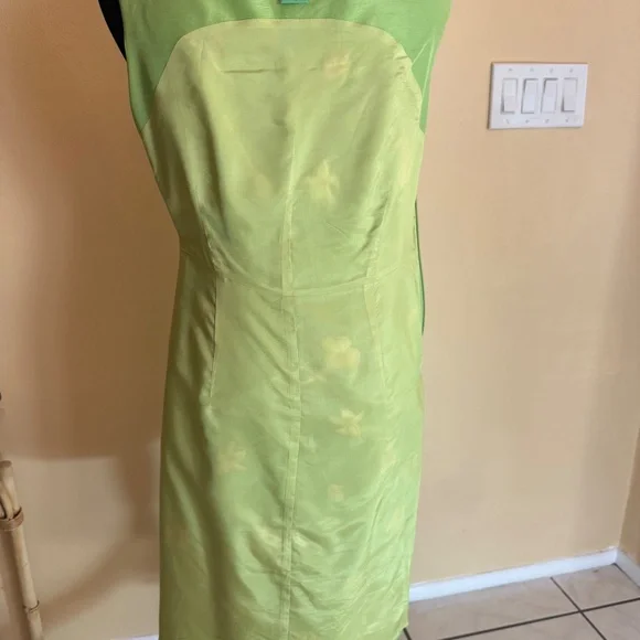 TIBI HYLAND EMBROIDERED SILK SHEATH - Picture 8 of 10